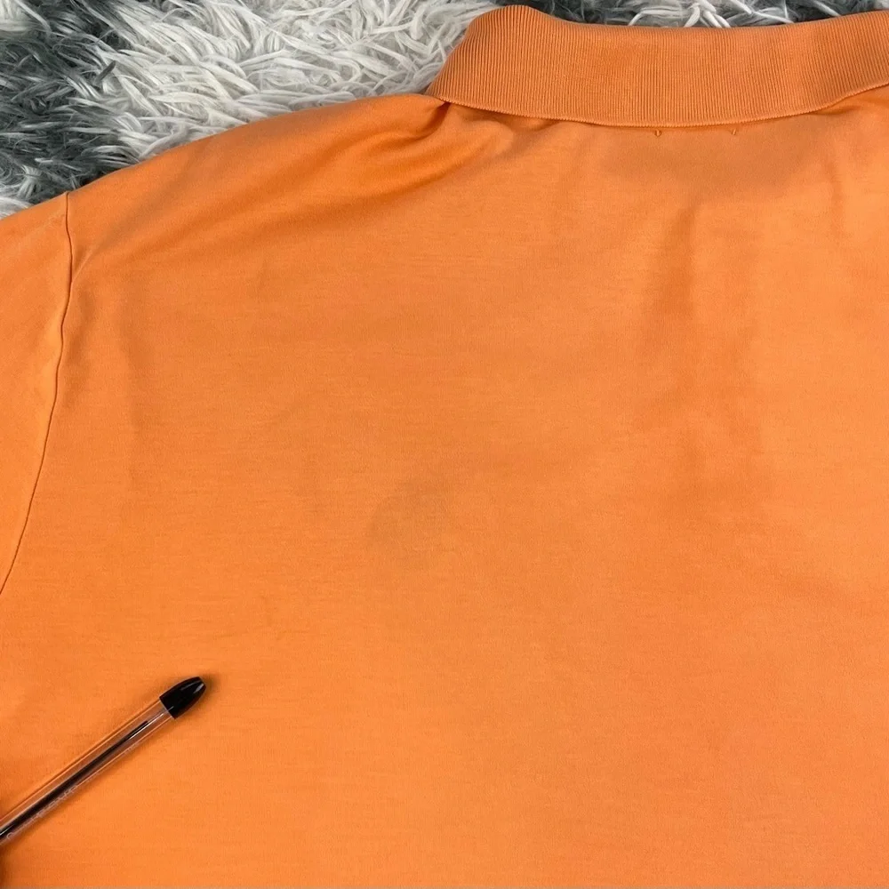 Polo Ralph Lauren Men's Orange Custom Slim Fit Polo Shirt Size XL